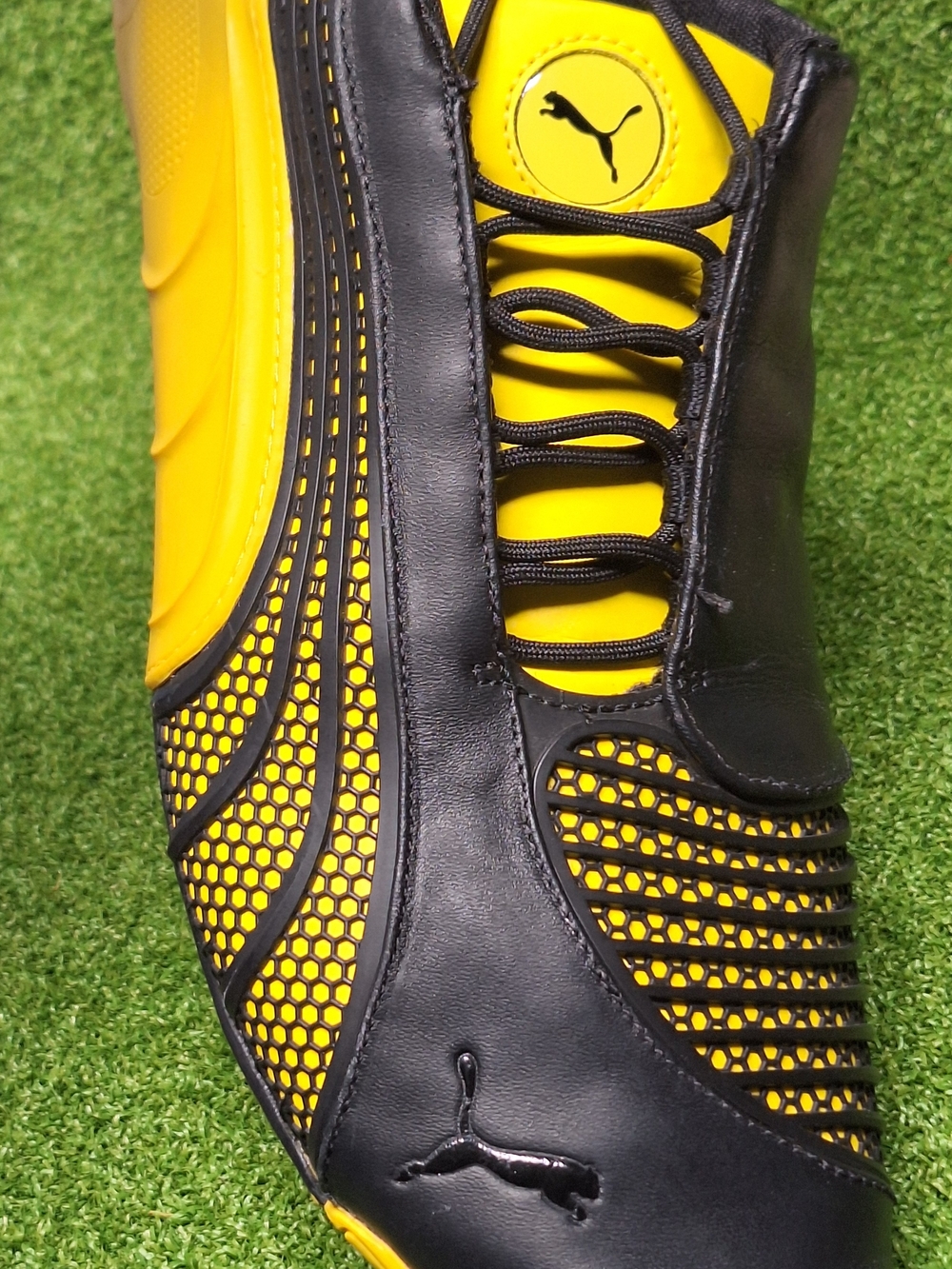 RARE! Puma Ferrari Driving Shoe Siluro SF Yellow & Black - Men's Size 10.5 - Picture 12 of 14